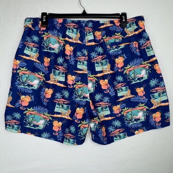 Boca Classics Men's XL Swim Trunks hawaiian tropical beach vacation travel luau - Picture 2 of 16